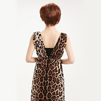 Синтетические монолитным коротких Сторона парик Стильный взрыва