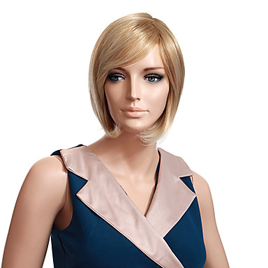 Монолитным высокого качества синтетического короткий прямой Blonde Парики