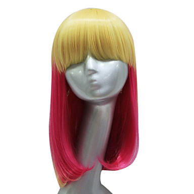 Синтетические монолитным Смешанные цвета Розовый Длинные прямые Груша парик Лолита