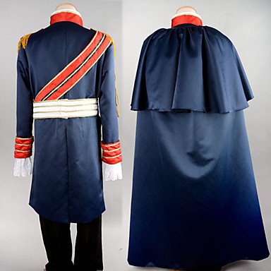 Рыцарь королевского костюма Кошмар чернильно-синий Мужчины атласные