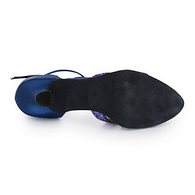 Индивидуальные Женские атласные танцы Обувь для современного / бальных Сандалии