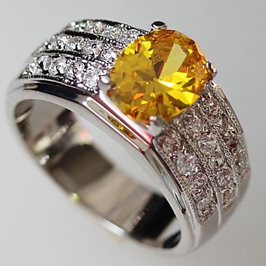 Мода 925 Посеребренная кольцо Медь Циркон