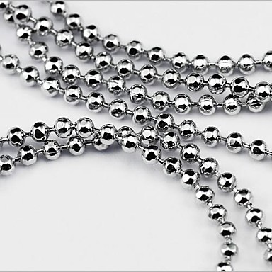 Мода Кристалл Огненный шар двойной Strand Ожерелье