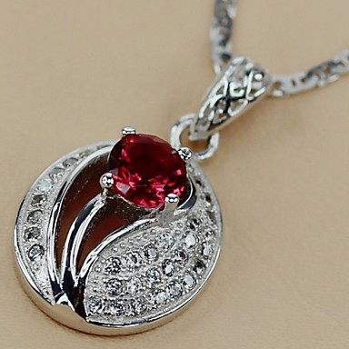 Мода 925 Посеребренная медь Циркон Подвески