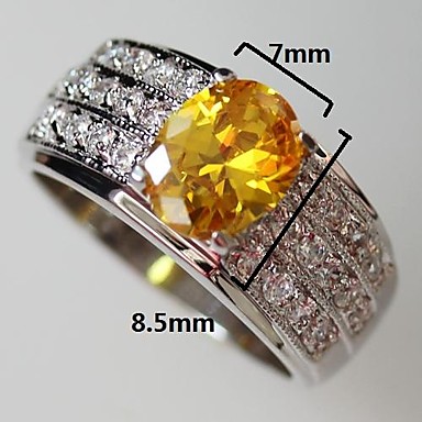 Мода 925 Посеребренная кольцо Медь Циркон