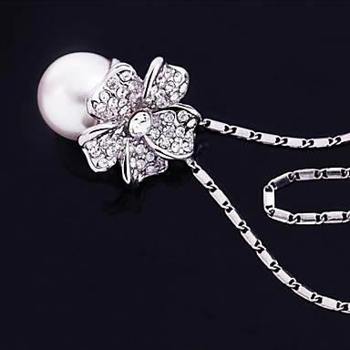 Flowers И перлы ожерелье