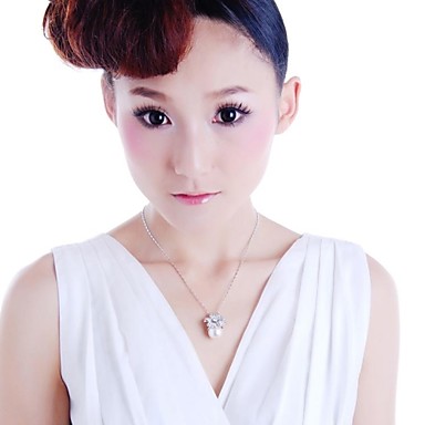 Flowers И перлы ожерелье