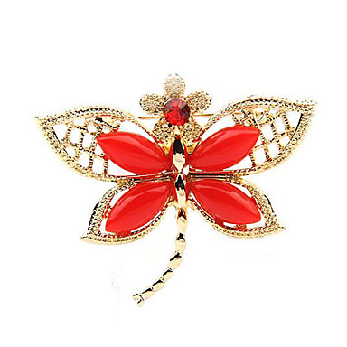 Сплав Dragonfly Pattern Смола Броши (случайный цвет)