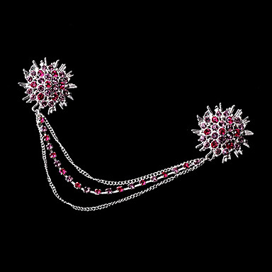 Сладостных 21.5cm Женская сплав серебра Кристалл Броши (1 шт)