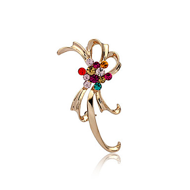 австрийский хрусталь брошь букет