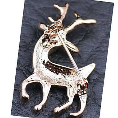 Высококачественный Кристалл Олень Рождественский подарок брошь