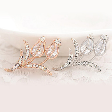 Мода 4.5cm Для Женщин многоцветный Rhinestone сплава Броши (золото, серебро) (1 шт)