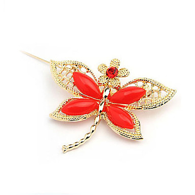 Сплав Dragonfly Pattern Смола Броши (случайный цвет)