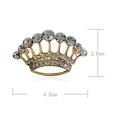 Crown Циркон сплава Брошь