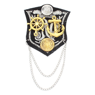 Флот и Англии Опрятный Boat Anchor кисти Epaulet Брошь