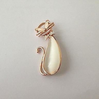 Модные Сладкий белый опал Брошь-жа 4,7 см