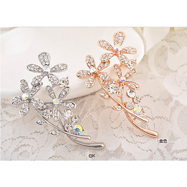 Сладостных 6 см Для Женщин многоцветный Rhinestone сплава Броши (золото, серебро) (1 шт)