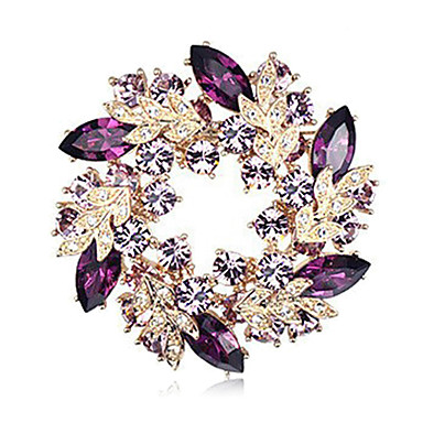 Многоцветный Кристалл брошь цветок