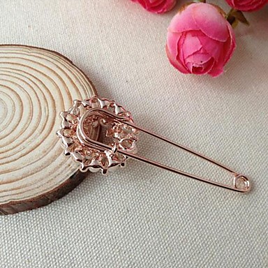 Г-жа мод 8,2 см белый циркон Имитация Pearl Броши