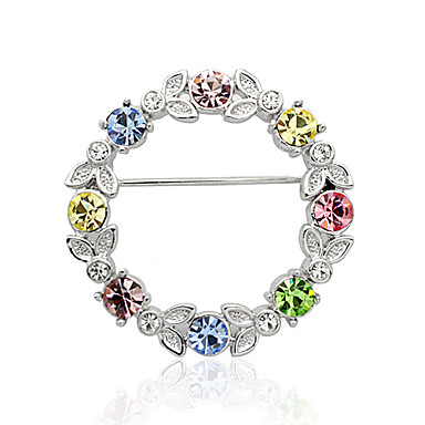 многоцветная австрийский хрусталь брошь венок