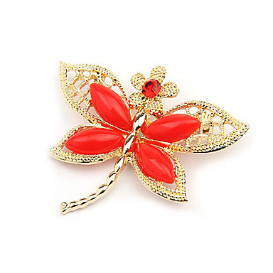 Сплав Dragonfly Pattern Смола Броши (случайный цвет)