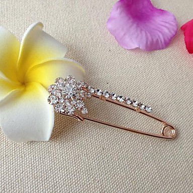 Г-жа Мода 7 см белый Циркон сплава брошь