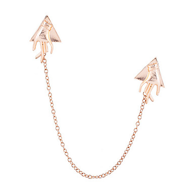 Золотое покрытие Брошь Finger треугольник