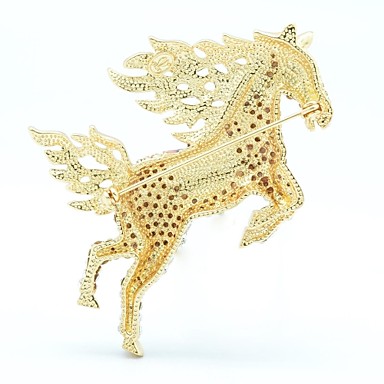 Мода 6.7cm Женская Ассорти Цвет Rhinestone сплава Верховая Броши