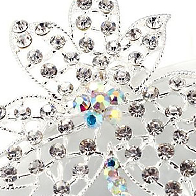 Свадебный стиль Элегантный Посеребренная горный хрусталь брошь (случайный цвет)