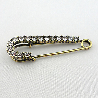 Мода 6.5cm Для Женщин многоцветный Rhinestone Брошь (красный, белый, многоцветный) (1 шт)