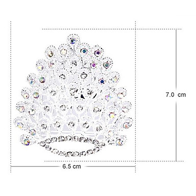 Свадебный стиль Элегантный Посеребренная горный хрусталь брошь (случайный цвет)