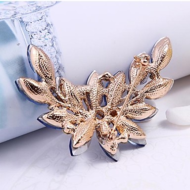 Сияющие хрустальные камни Брошь Мода Olive Branch