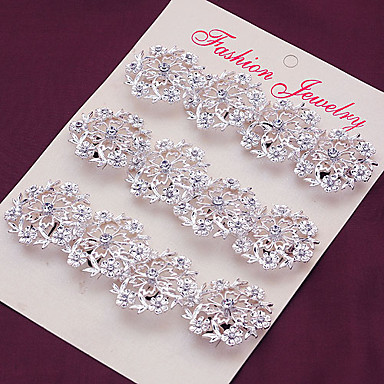 Серебряный позолоченный цветок Форма Круглая брошь (12 шт в упаковке)