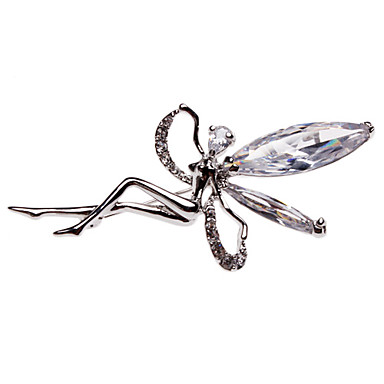 Кристалл Крылья Лепрекон Брошь (серебро)