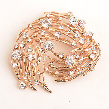 Полые Rhineston инкрустированные Брошь