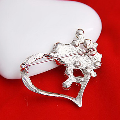 полые цветок брошь сердце