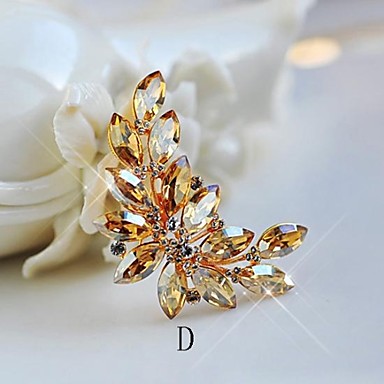 Сияющие хрустальные камни Брошь Мода Olive Branch