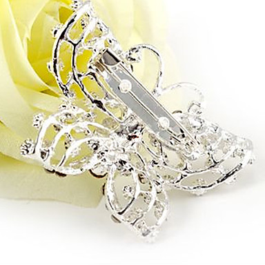 Свадебный стиль Элегантный Посеребренная горный хрусталь брошь (случайный цвет)