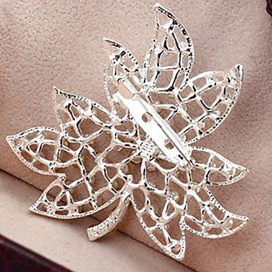 Свадебный стиль Элегантный Посеребренная горный хрусталь брошь (случайный цвет)