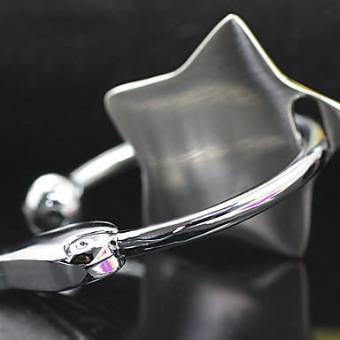 Металл Silver Star Shaped брелок