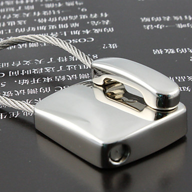 Серебристый Телефон Shaped брелок