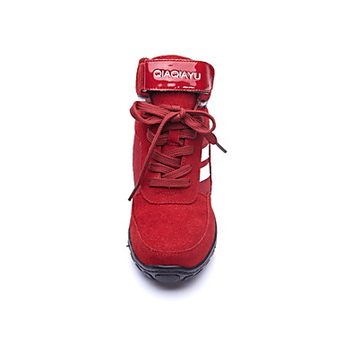 Женская кожа верхних липучки Кружева Ups полосой Бальные Современная танцевальная обувь Танцевальная кроссовки