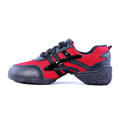 Unisex Обувь дышащий лайкра Верхняя Lace-Up современный танец кроссовки (больше цветов)
