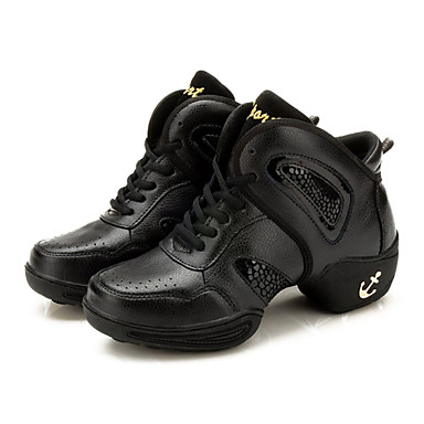 Женская Прохладный Дышащие кожа верхних лайкра Внутренний высокого вала Танцевальная обувь Кроссовки