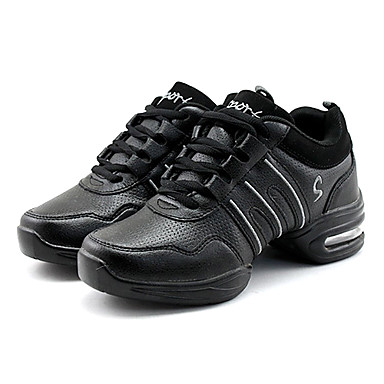 Женская верх из воздухопроницаемой кожи Бальные Современные Танцы Кроссовки Обувь для танцев с колодки (другие цвета)