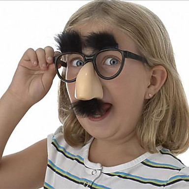 Смешные Пластиковые очки с бородой и бровями