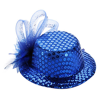 Хэллоуин блестками мини шляпа Fedor с заколки для костюма партии (разных цветов)