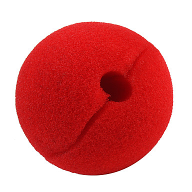 красный клоунский нос весело