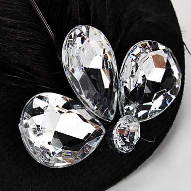 Хэллоуин Алмазный мини шляпа Fedor с заколки для костюма партии (разных цветов)