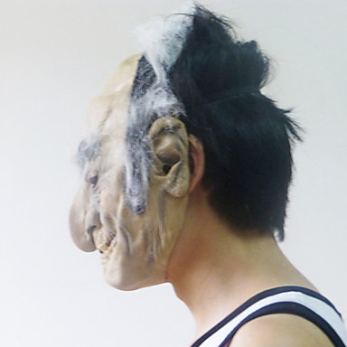 Лысый Большой Нос Маска Старый человек с головой крышка для Хеллоуин костюм участника